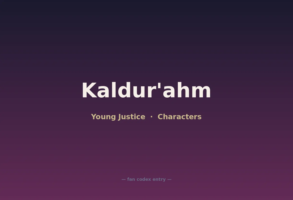 Kaldur'ahm